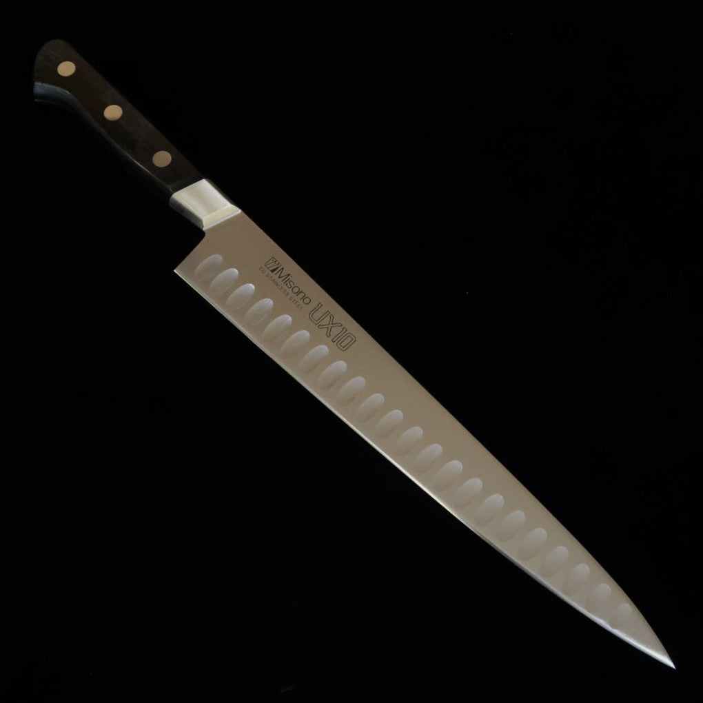 ミソノ MISONO UX10 筋引 サーモン型 黒合板柄 (240/270mm)