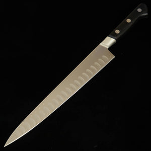 MISONO UX10 Sujihiki, Salmon Shape, Black Plywood Handle (24mm)