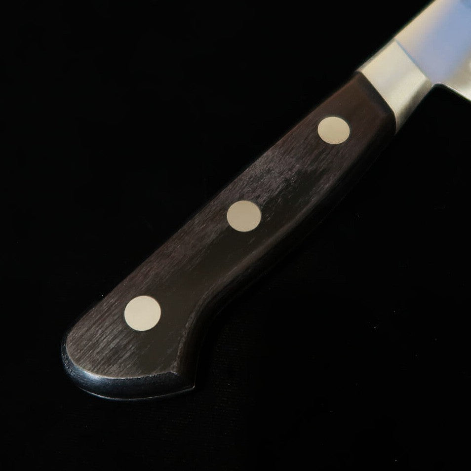 MISONO UX10 Sujihiki, Salmon Shape, Black Plywood Handle (24mm)