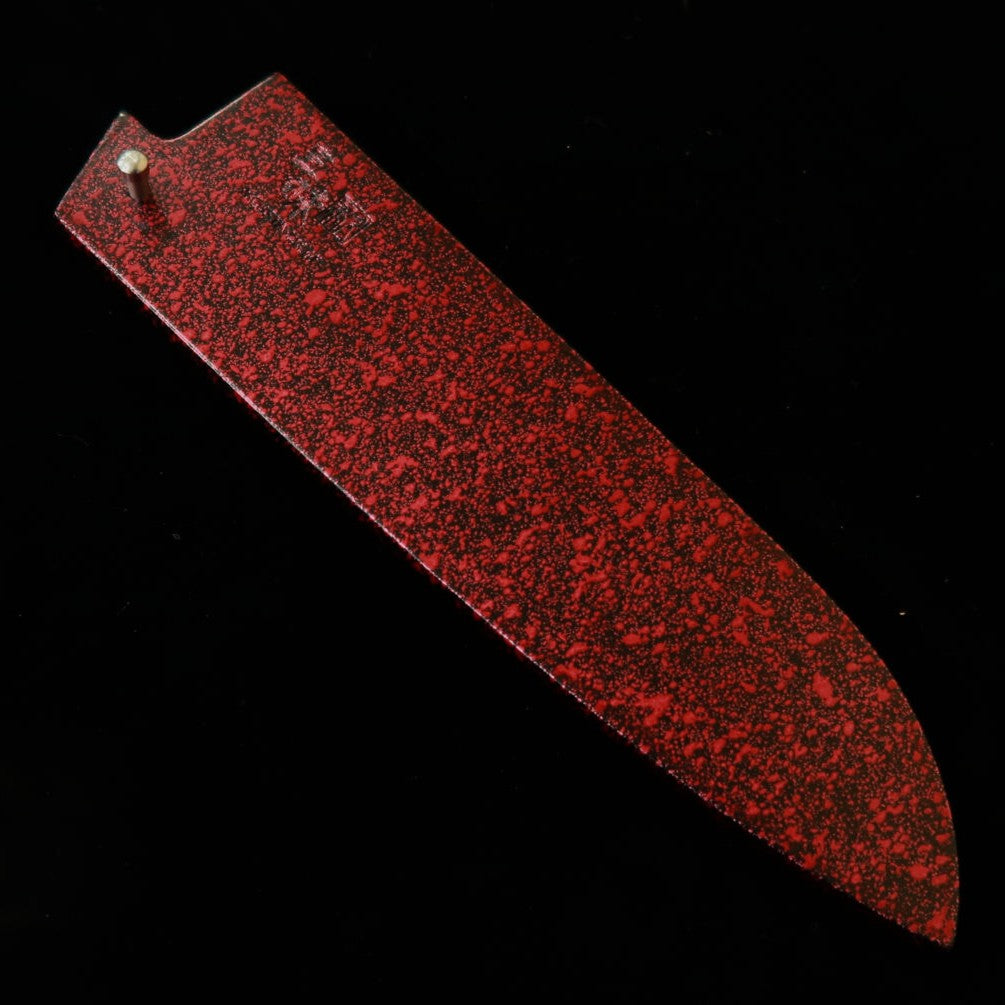 Saya ZANMAI para faca Santoku, vermelha (180mm)