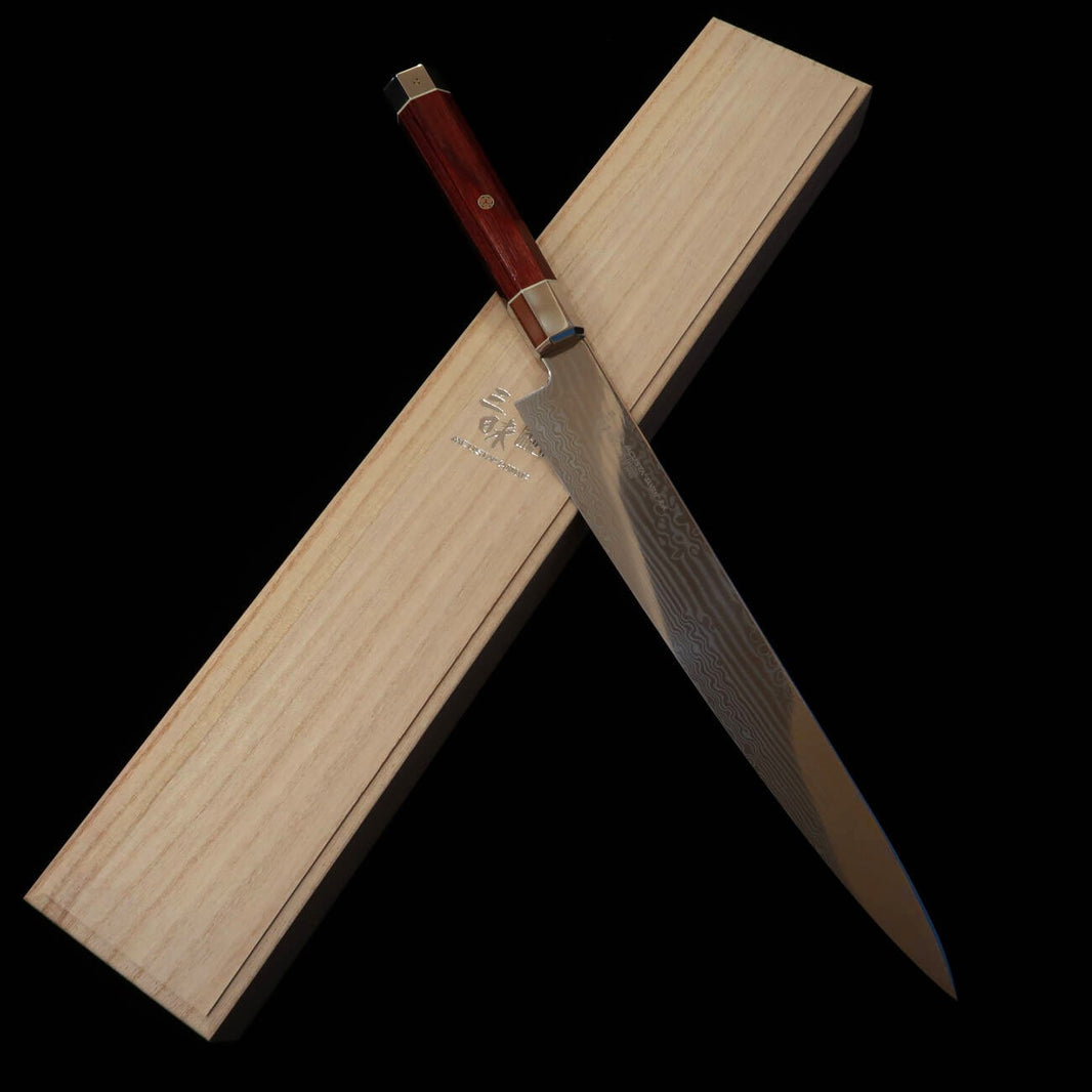 【新定番】三昧MCUSTA ZANMAI アルテイメット 荒波 筋引　(240/270mm)
