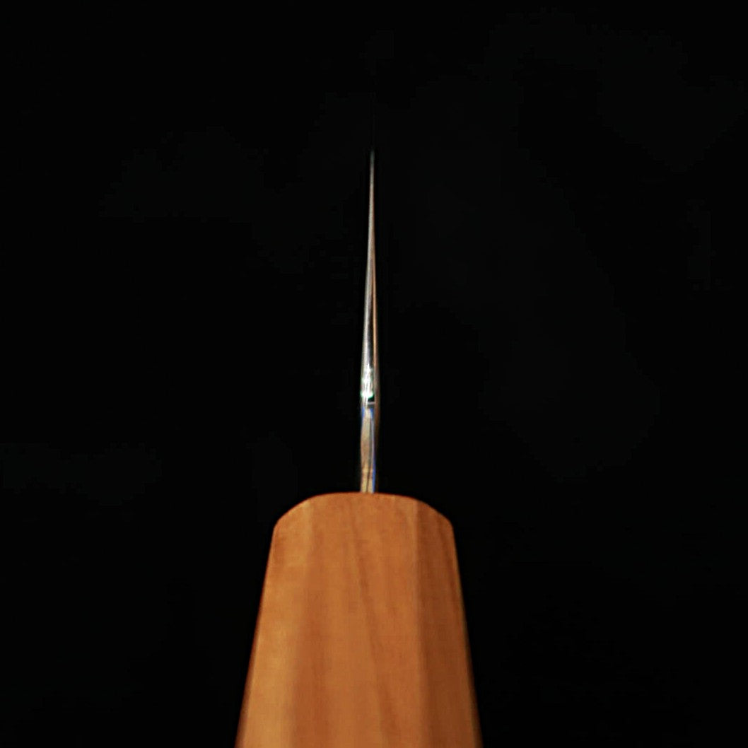 Kagekiyo KAGEKIYO Gokujō Hakushi Nº2 Cabo octogonal de cerejeira Wa-Santoku (180 mm)
