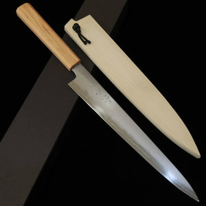 KAGEKIYO Ginsan Japanese Sujihiki Knife with Cherry Blossom Handle (240mm)