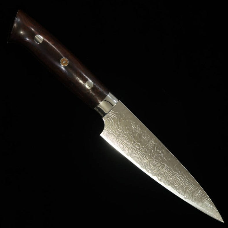 Takeshi Saji SAJI TAKESHI R2 Acabamento Diamante Petty Cabo em Ironwood (135mm/150mm)