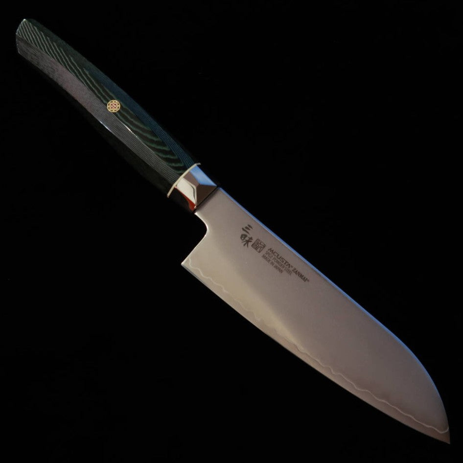 [New Standard] ZANMAI MCUSTA Revolution 3 Green Small Santoku (150mm)