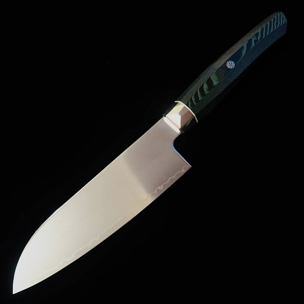 [New Standard] ZANMAI MCUSTA Revolution 3 Green Small Santoku (150mm)