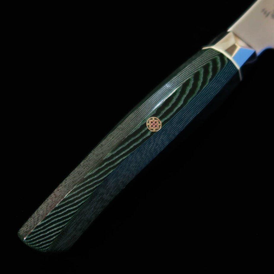 [New Standard] ZANMAI MCUSTA Revolution 3 Green Small Santoku (150mm)
