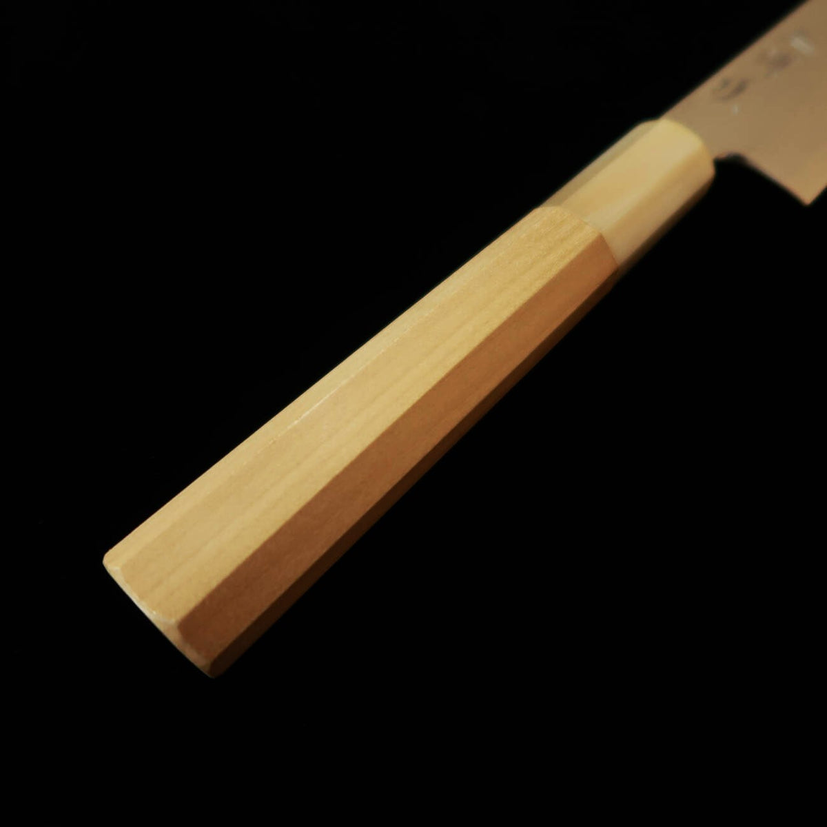 MIURA Itadaki Giichi Tanaka petty Shirogami #2 cabo octogonal em magnólia com virola em chifre de búfalo (150 mm)