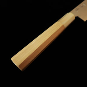 MIURA Itadaki Giichi Tanaka petty Shirogami #2 cabo octogonal em magnólia com virola em chifre de búfalo (150 mm)