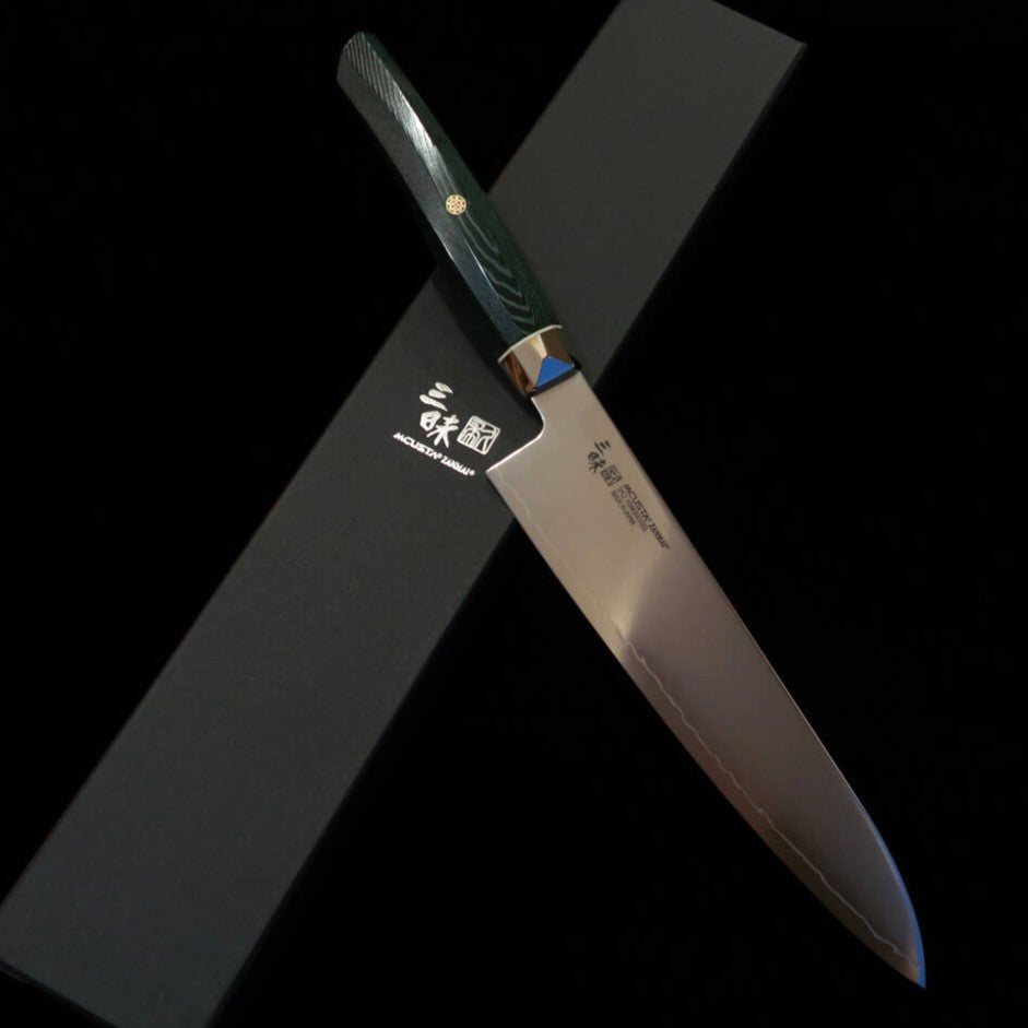 [Nova linha] Mcusta Zanmai Revolution 3 Verde Gyuto (210mm)