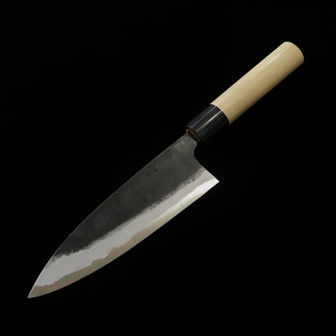 Funayuki MIURA by Shindo Aogami #2 acabado negro, mango de magnolia y cuerno de búfalo (150/165 mm)