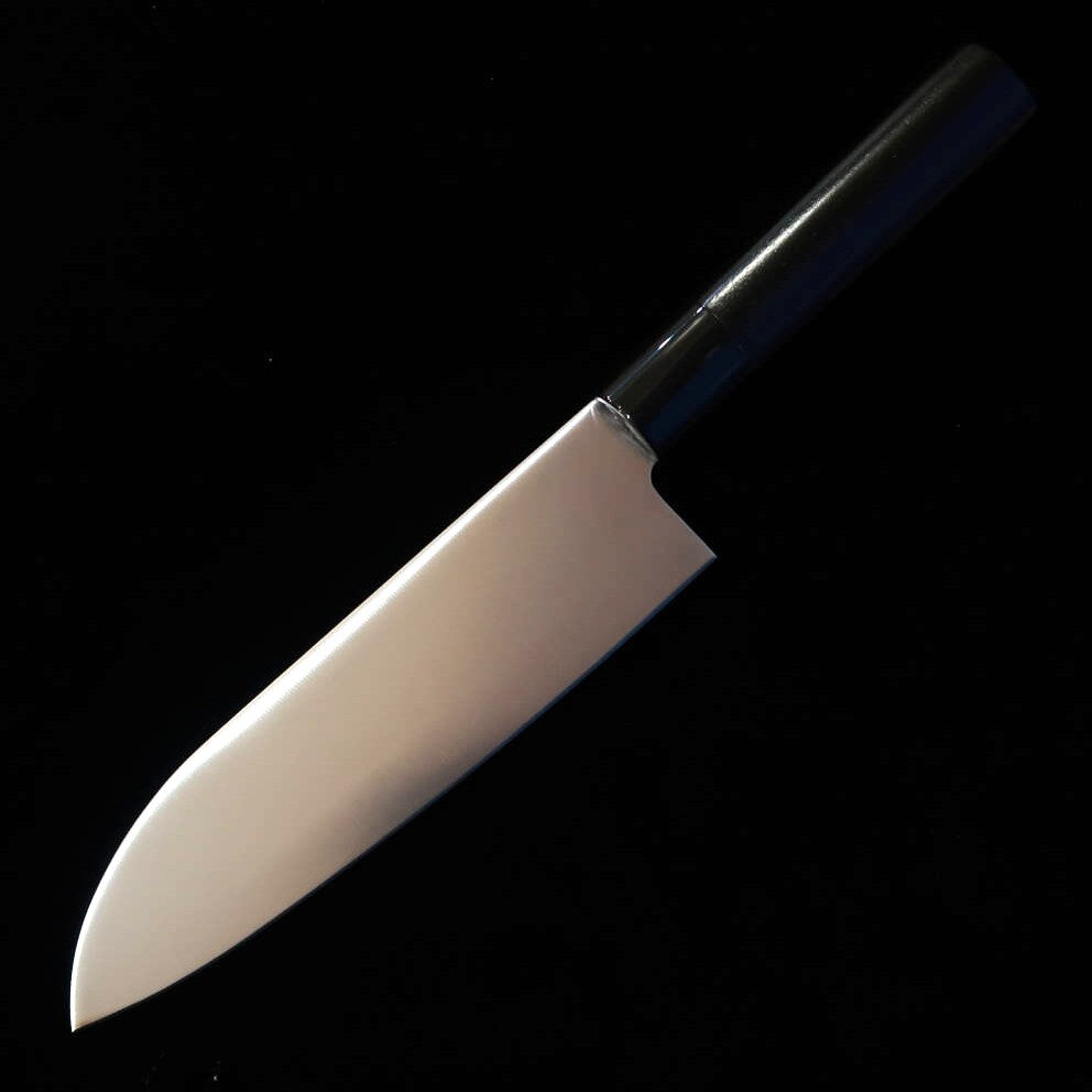SUMIKAMA TORA Kasumi Santoku, acier au molybdène, manche en magnolia noirci No.36841 (165 mm)