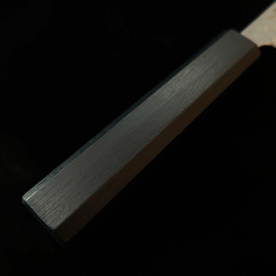 三浦 MIURA ペティ 銀紙三号 月白ダマスカス 藍八角柄 （135mm）