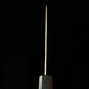 MIURA Miura – Petty acier Gingami n°3, damas Gesshaku, manche octogonal indigo (135 mm)