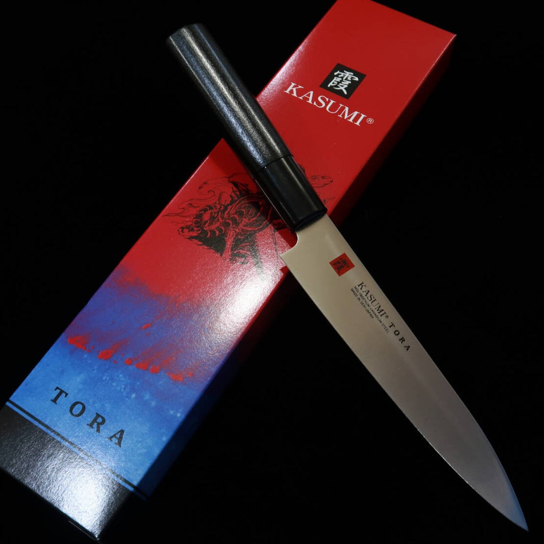 スミカマ TORA 霞 ペティ モリブデン鋼 黒塗朴柄 No.36845 （150mm）