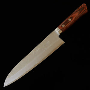MIURA Yukika – Gyuto VG10, damas nashiji, manche en acajou (180 mm)