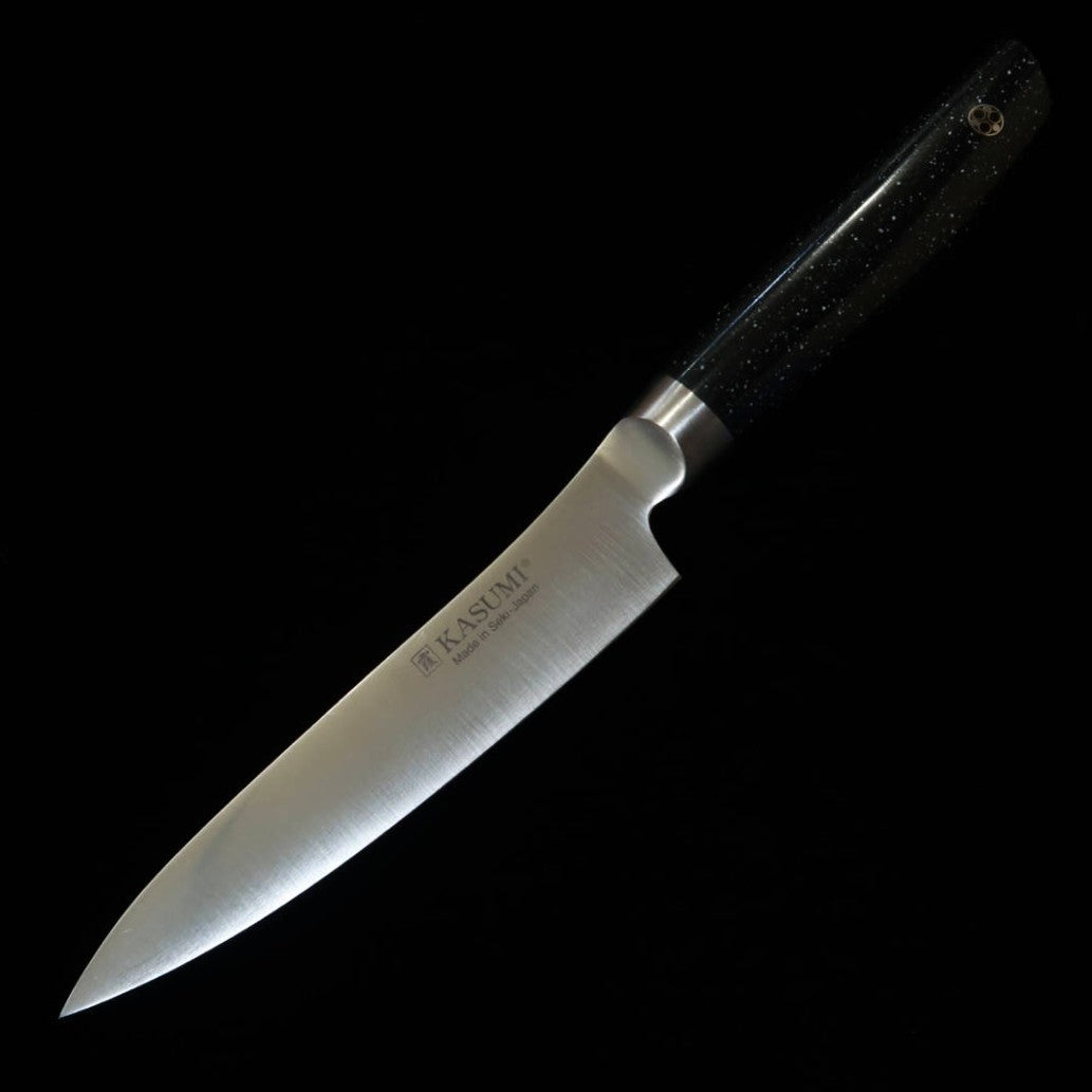 Sumikama Kasumi VG-10 PRO Cuchillo utilitario, mango de mármol sintético No.52012 (120 mm)