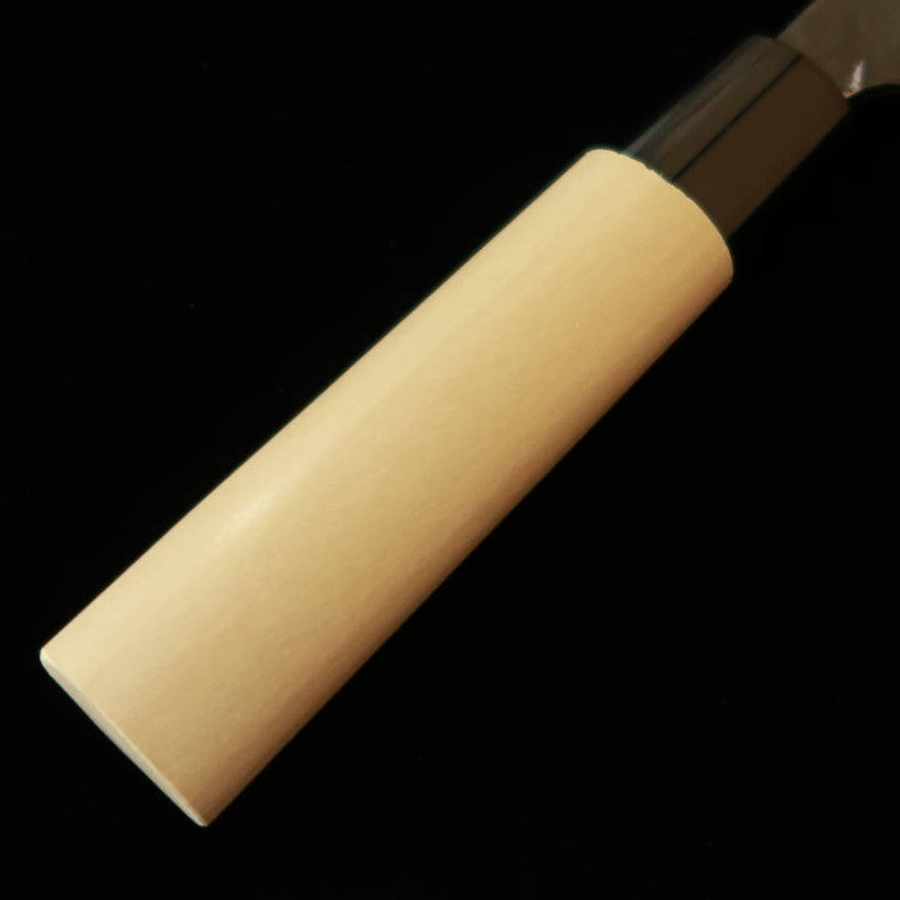 Miura Forged Nakiri White Paper No. 2, Black Finish with Round Plastic Ho Wood Handle (135mm)