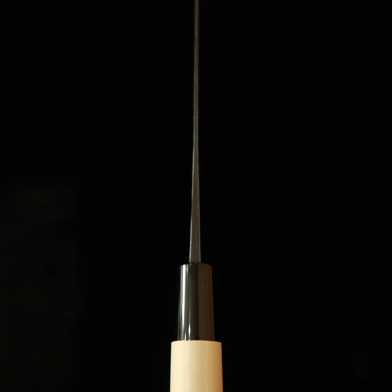 Miura Forged Nakiri White Paper No. 2, Black Finish with Round Plastic Ho Wood Handle (135mm)