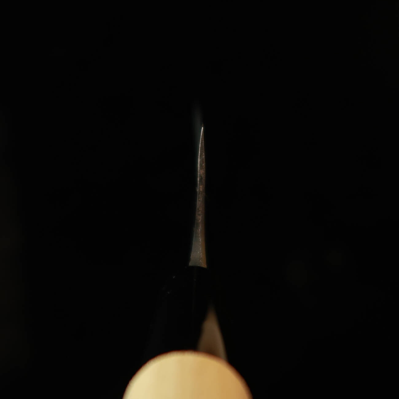 Miura Forged Nakiri White Paper No. 2, Black Finish with Round Plastic Ho Wood Handle (135mm)