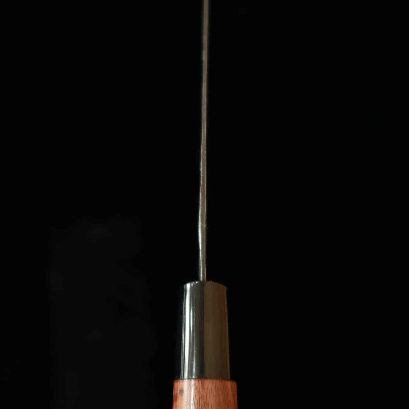 Miura Nakiri Forme Naginata Shirogami No.2 Kurouchi, Manche en D en noyer (175 mm)