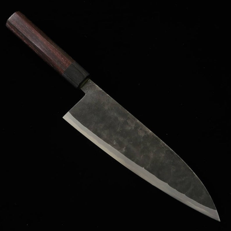 TAKEDA Takeda Hamono Forja manual Bitchū Deba de doble bisel extra grande acero Hitachi Aogami Super (240 mm)