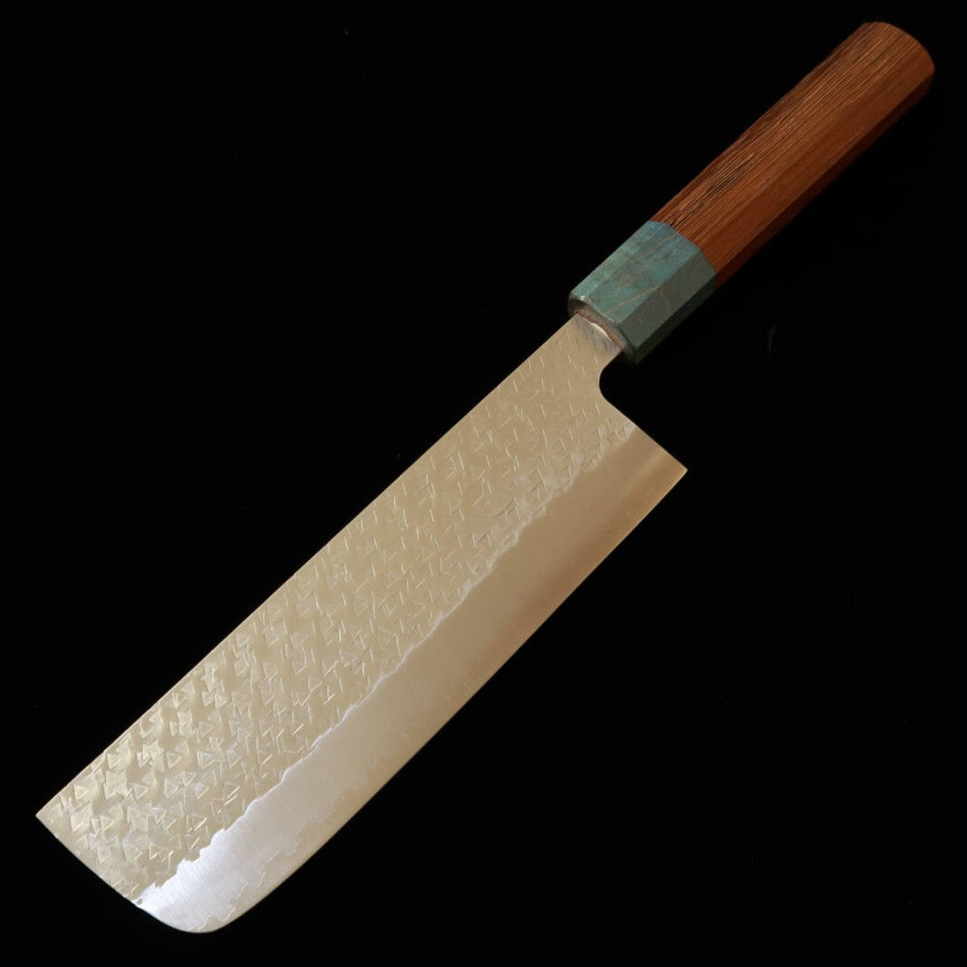 Miura MIURA Fubuki Nakiri SG2 Tsuchime Cabo de tetsutagi / azul-marinho (kaisei) (165 mm)