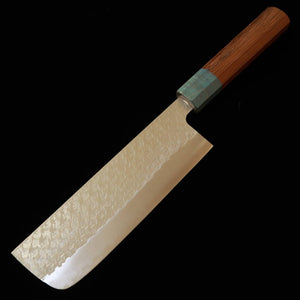 Miura MIURA Fubuki Nakiri SG2 Tsuchime Cabo de tetsutagi / azul-marinho (kaisei) (165 mm)
