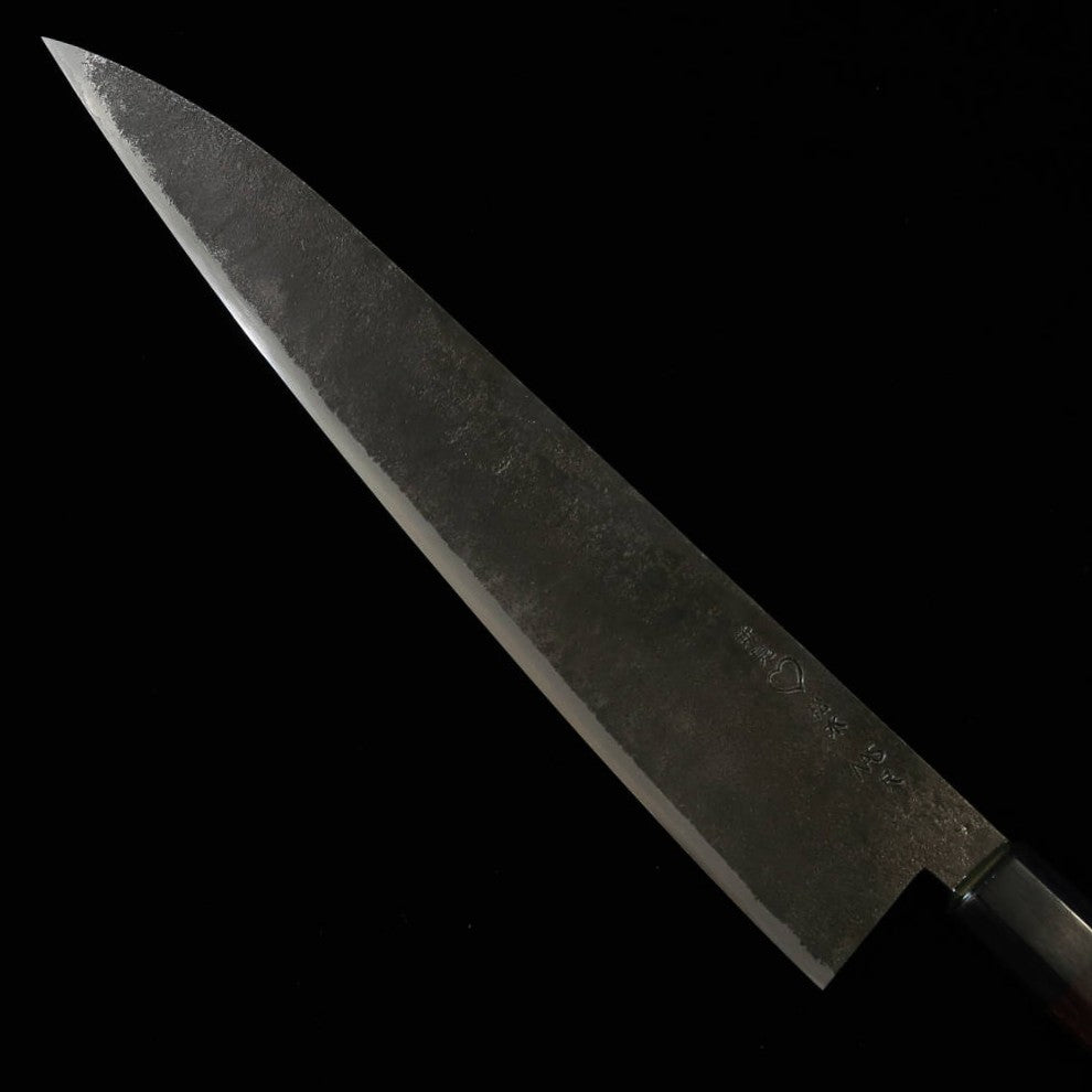 TAKEDA Facas - Forja artesanal de Bitchū - Faca Sasano (Shaku) - Aço Hitachi Aogami Super (300mm)