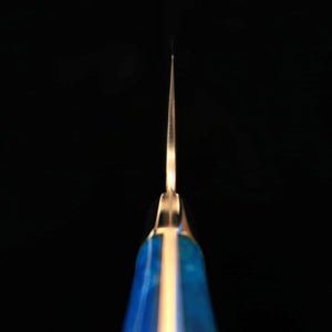 SAJI TAKESHI Gyuto, VG10, Coloured Damascus with Blue Acrylic Handle (210/240 mm)
