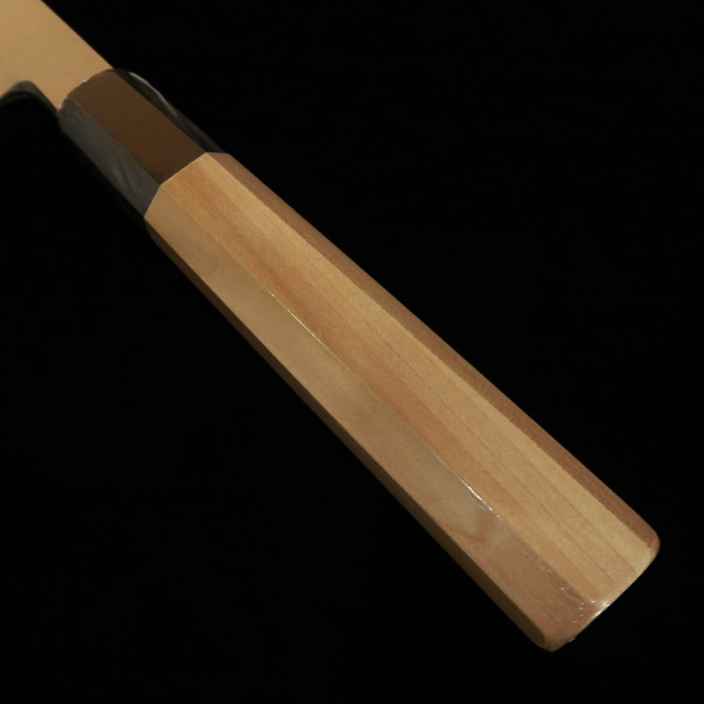 酔心 SUISIN 柳刃 青紙二号 本霞研 朴八角柄 左利き用 朴鞘付き (240-300mm)