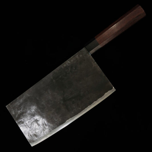 TAKEDA Forja a mano estilo Bitchu Cuchillo chino grande Acero Hitachi Aogami Super (220–240 mm)