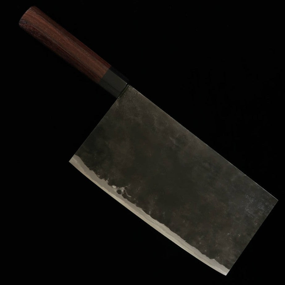 TAKEDA Forja a mano estilo Bitchu Cuchillo chino grande Acero Hitachi Aogami Super (220–240 mm)