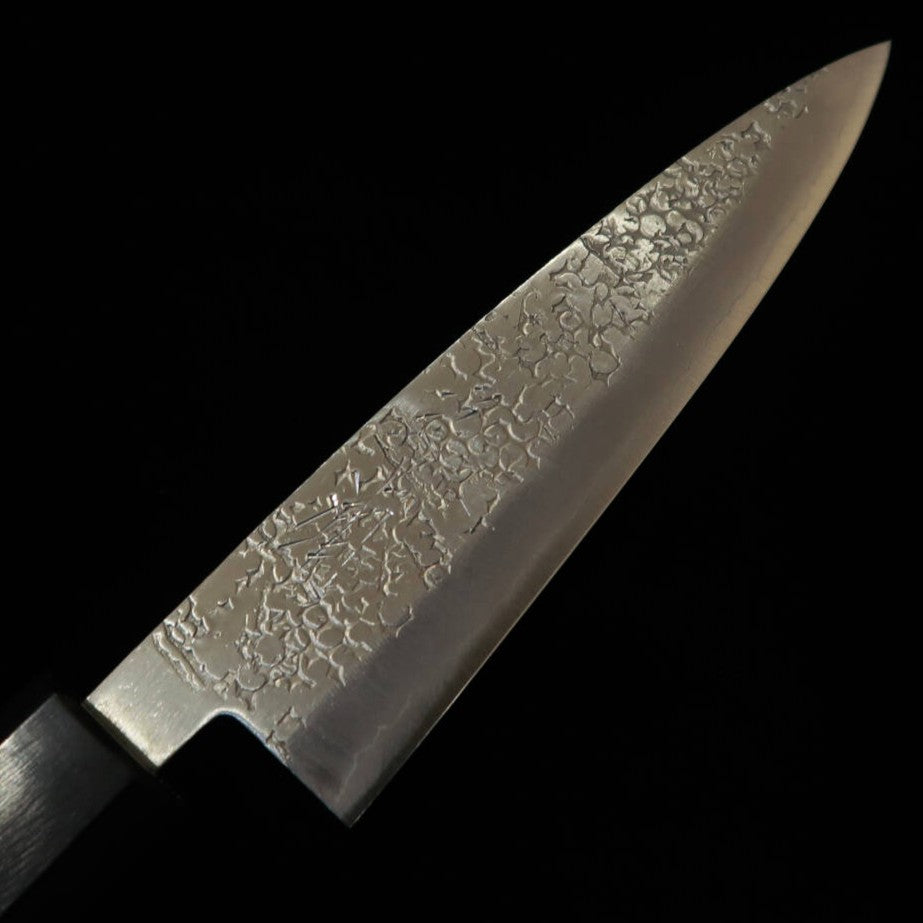 Miura Ginsan Double-Edged Utility Knife with Rosewood Octagonal Handle (120mm)