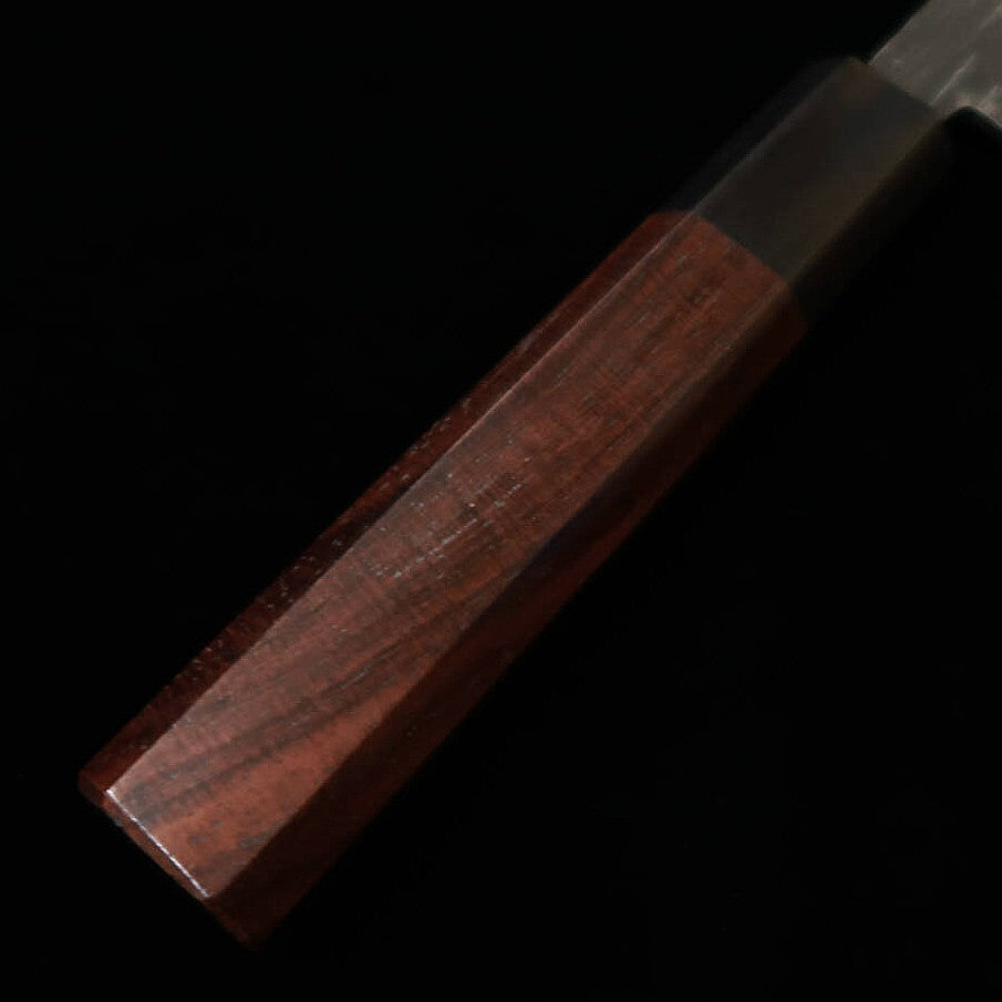Miura MIURA Aço Azul nº2 Faca Utilitária de Lâmina Simples Cabo Octogonal de Pau-rosa (120mm)