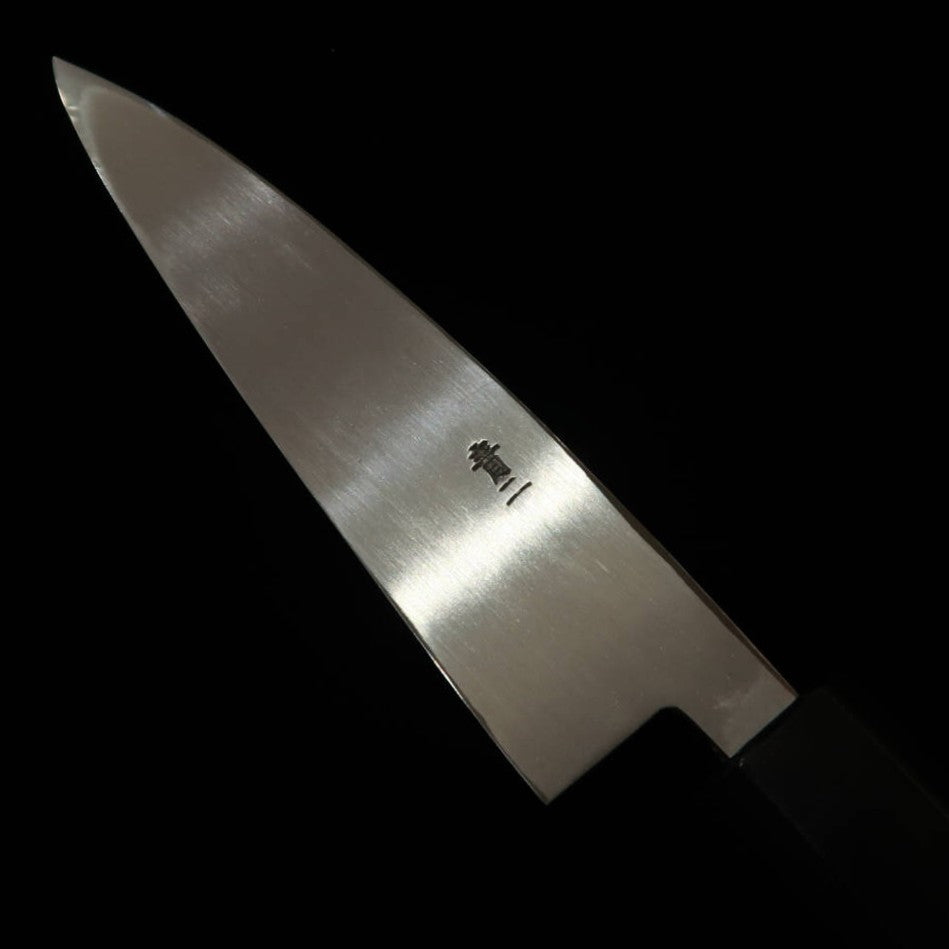 Miura MIURA Aço Azul nº2 Faca Utilitária de Lâmina Simples Cabo Octogonal de Pau-rosa (120mm)