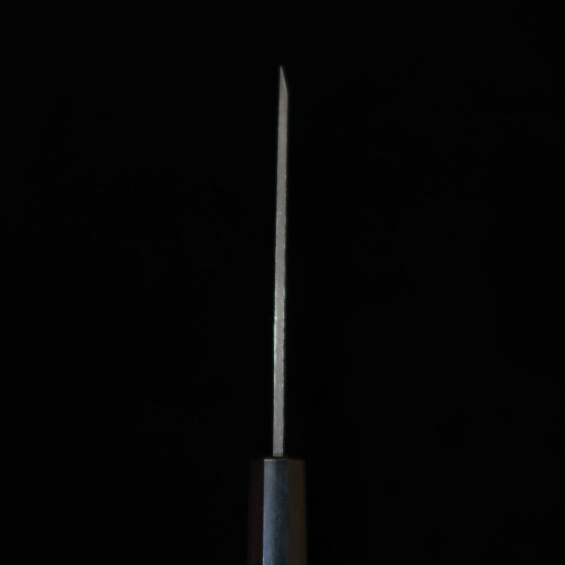 Miura MIURA Aço Azul nº2 Faca Utilitária de Lâmina Simples Cabo Octogonal de Pau-rosa (120mm)