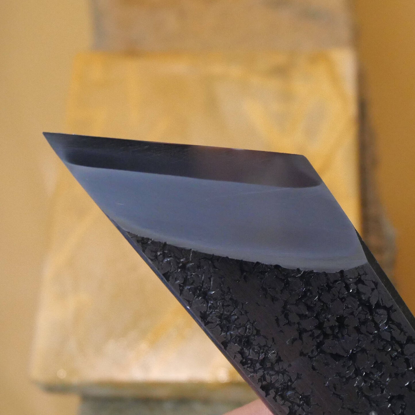 天然砥石 馬路山 レザー型 巣板 A 89×124×17mm