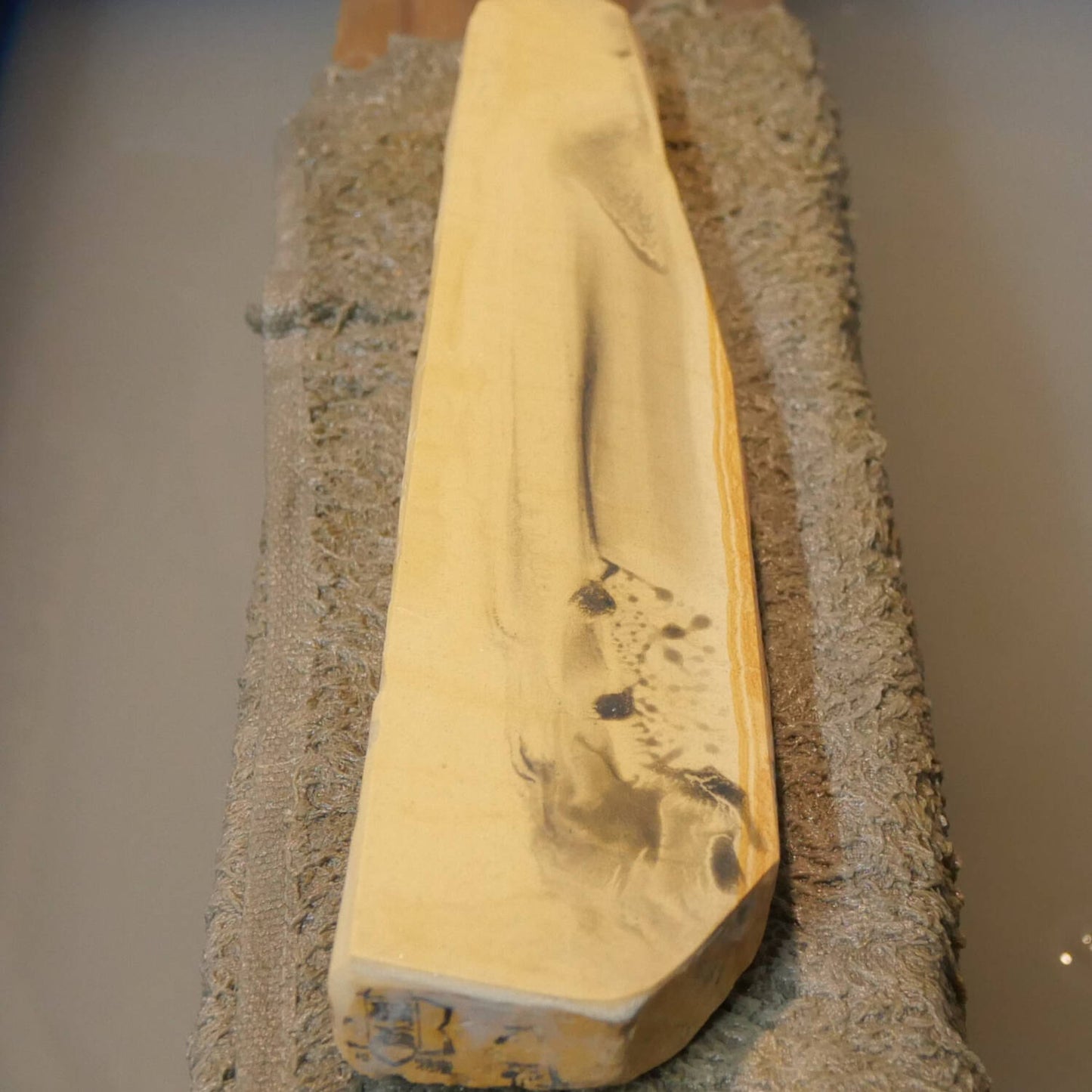 Natural whetstone, Mikawa whetstone, San-gata, 46 x 205 x 23 mm