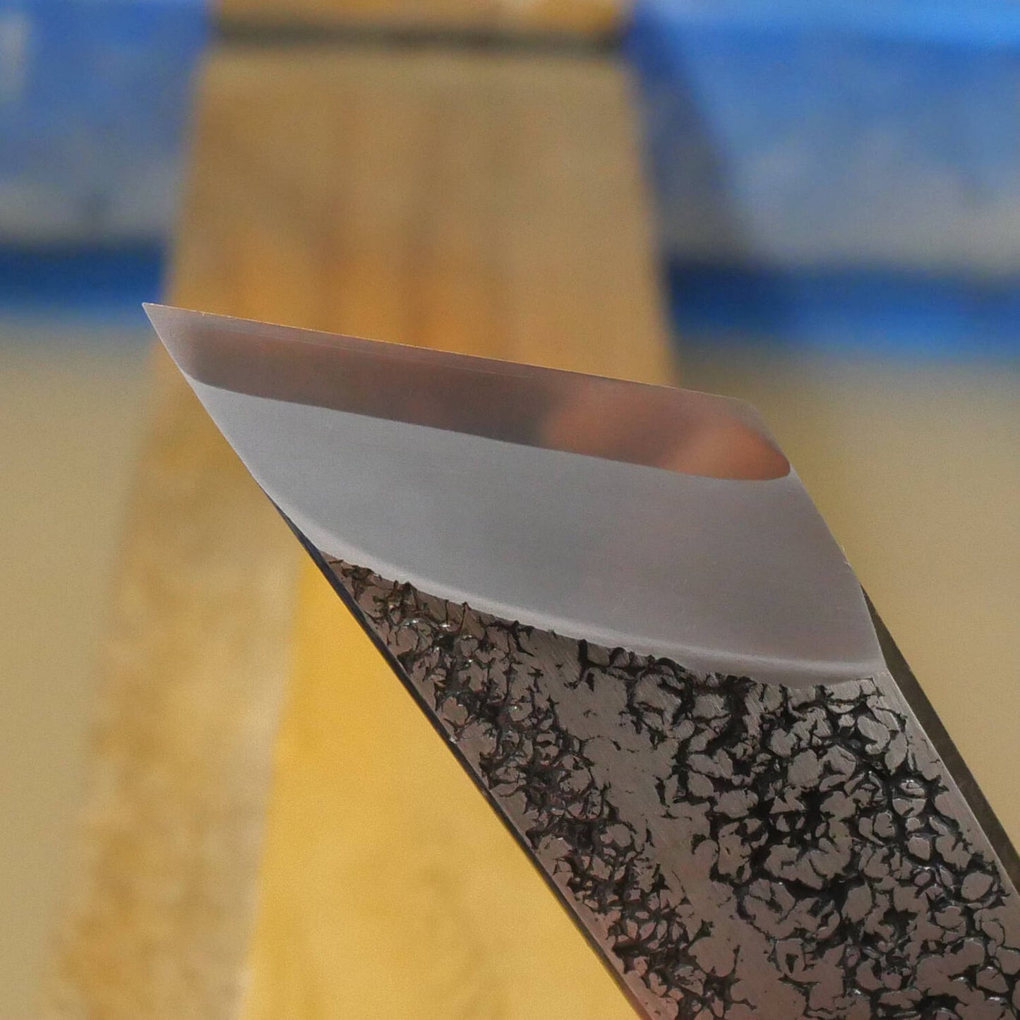 天然砥石　中山　畑中時代　コッパ　手切り（45×159×29mm）