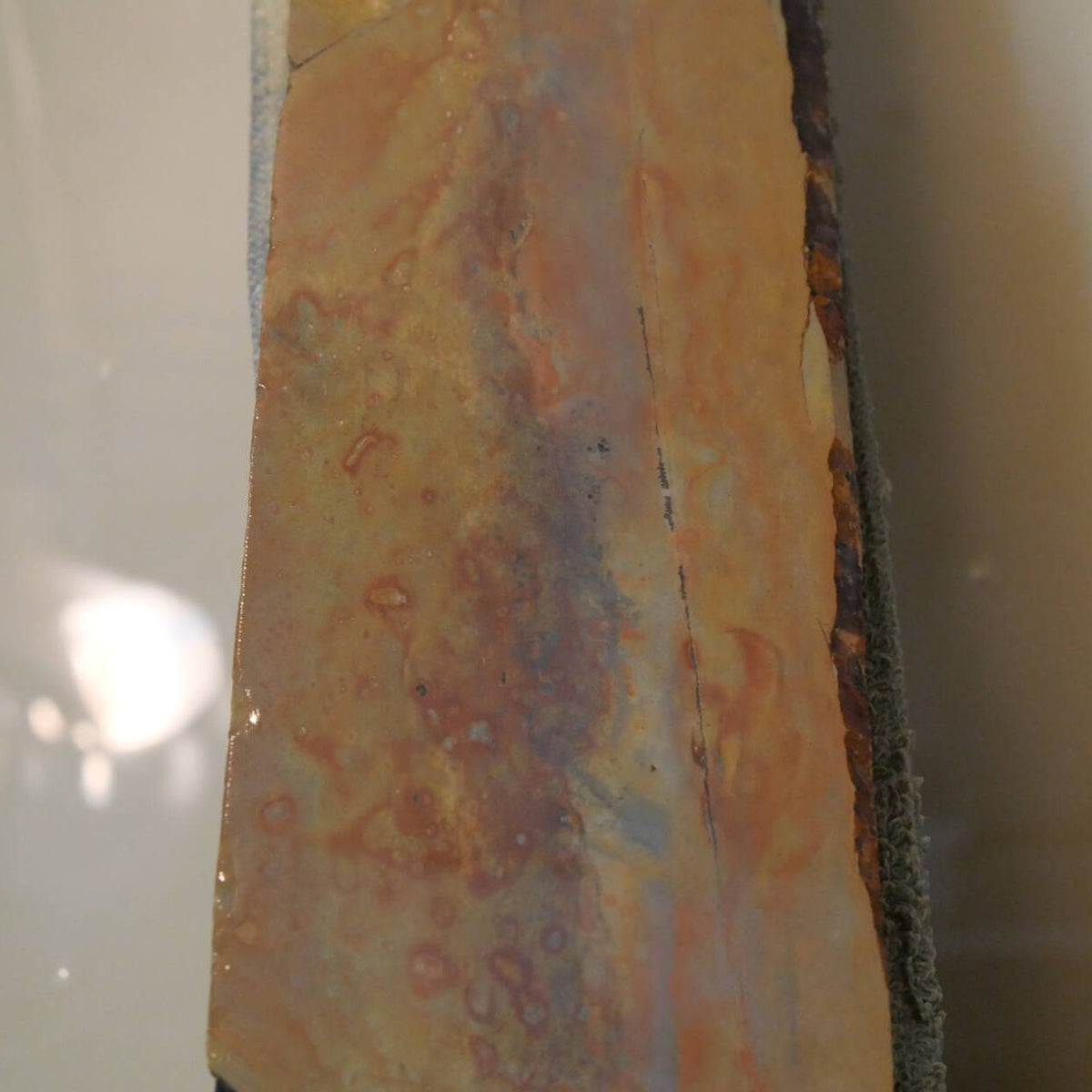 Pedra natural de amolar Ohira tipo 60, pedra colorida, 77×197×26 mm