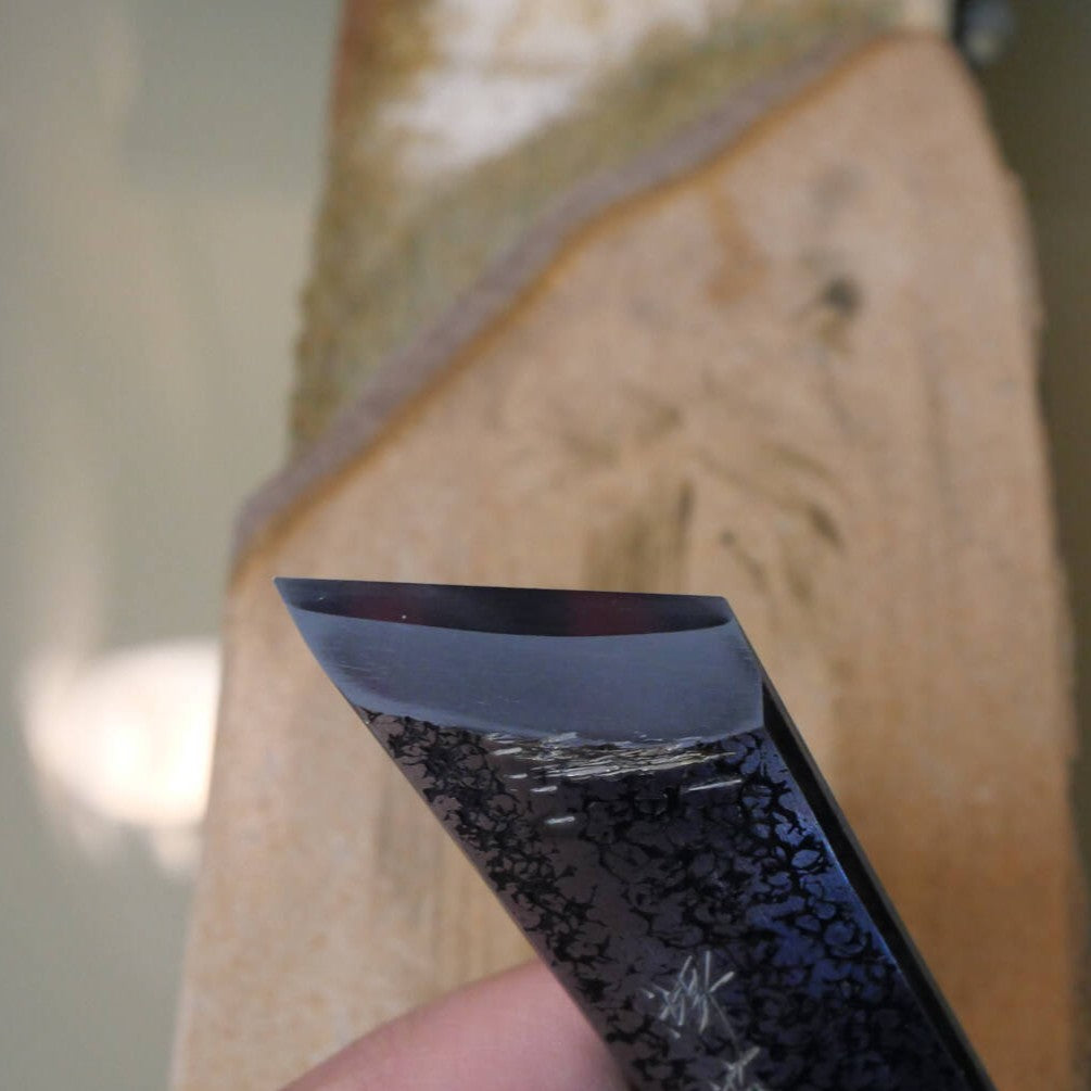Miotsukushihime Pedra de amolar natural Iyo Meito M39 Kokuzo Shiro 94×184×27 mm