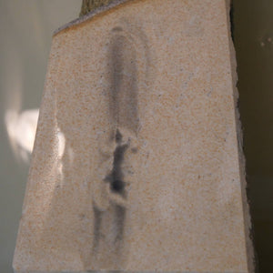 Miotsukushihime pedra de amolar natural Iyo Meito M41, “Kokuzo Shiro”, 99×167×26 mm