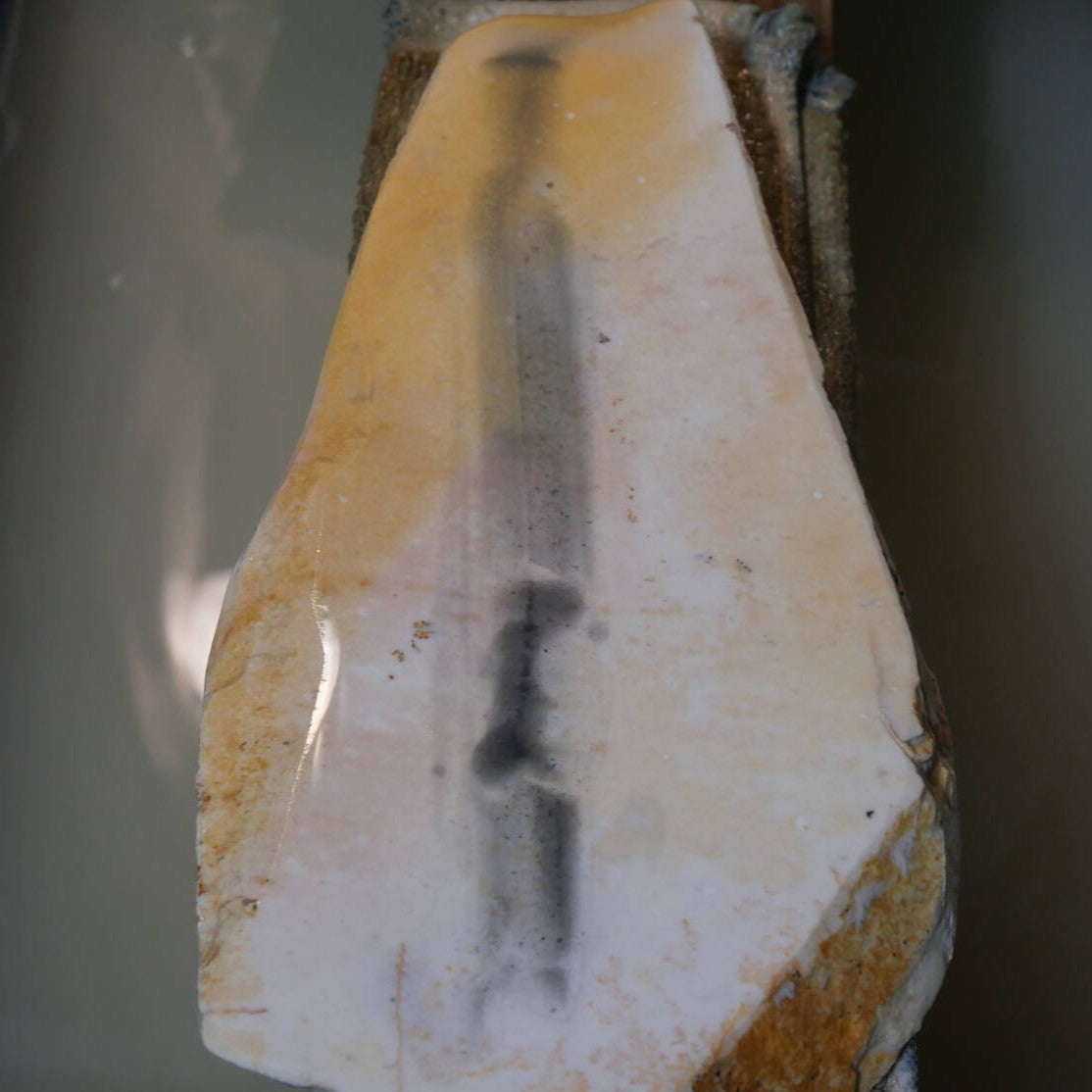 Miotsukushihime Pierre à aiguiser naturelle Iyo-meito M44 “Shayō” 113 × 234 × 22 mm