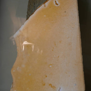 Miotsukushihime pedra de amolar natural Iyo Meito M48 “Shayou” em caixa de madeira 105 × 186 × 32 mm