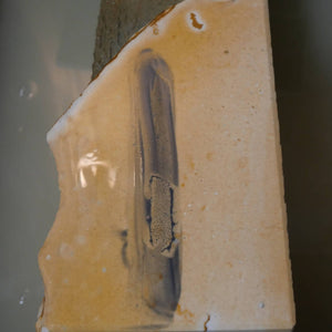 Miotsukushihime pedra de amolar natural Iyo Meito M48 “Shayou” em caixa de madeira 105 × 186 × 32 mm