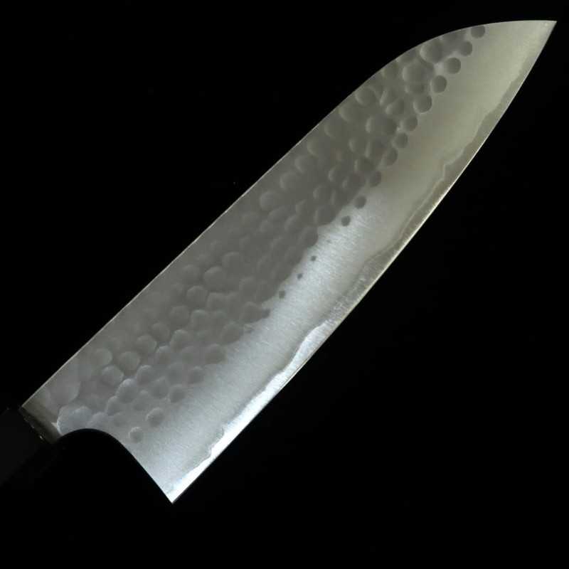 Santoku ANRYU Aogami nº2 polido martelado cabo octogonal de wengué (170mm)