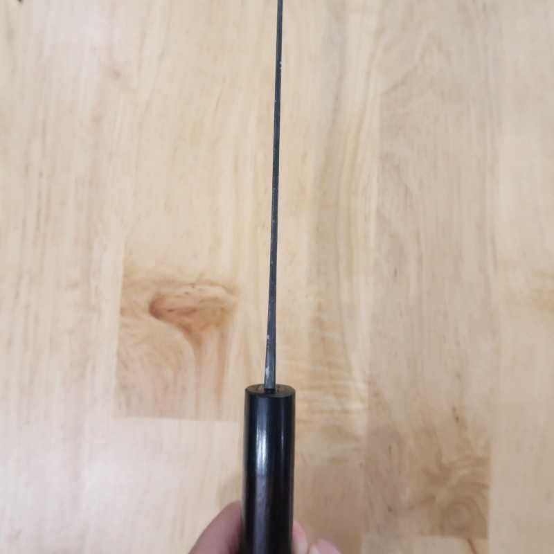 Gyuto Anryu Aço Shirogami #2 Kurouchi Damasco cabo em madeira (210mm)