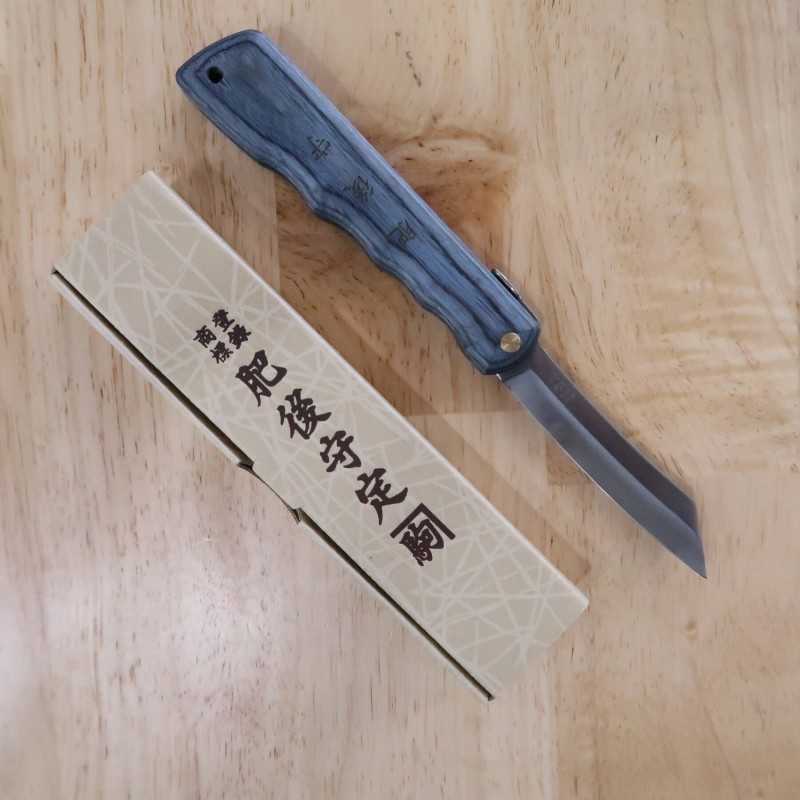 Nagaok Kanekoma Seisakusho HIGONOKAMI série Woody canivete Higonokami VG-10 Sora (70 mm)