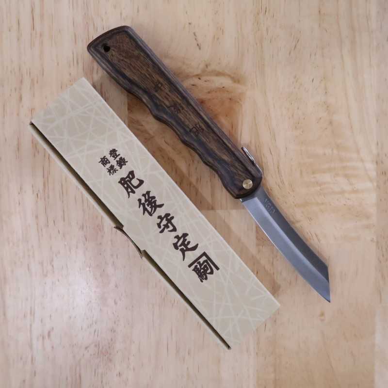 Nagao Kanekoma Seisakusho HIGONOKAMI 【Série Woody】Higonokami VG-10, nogueira (70 mm)